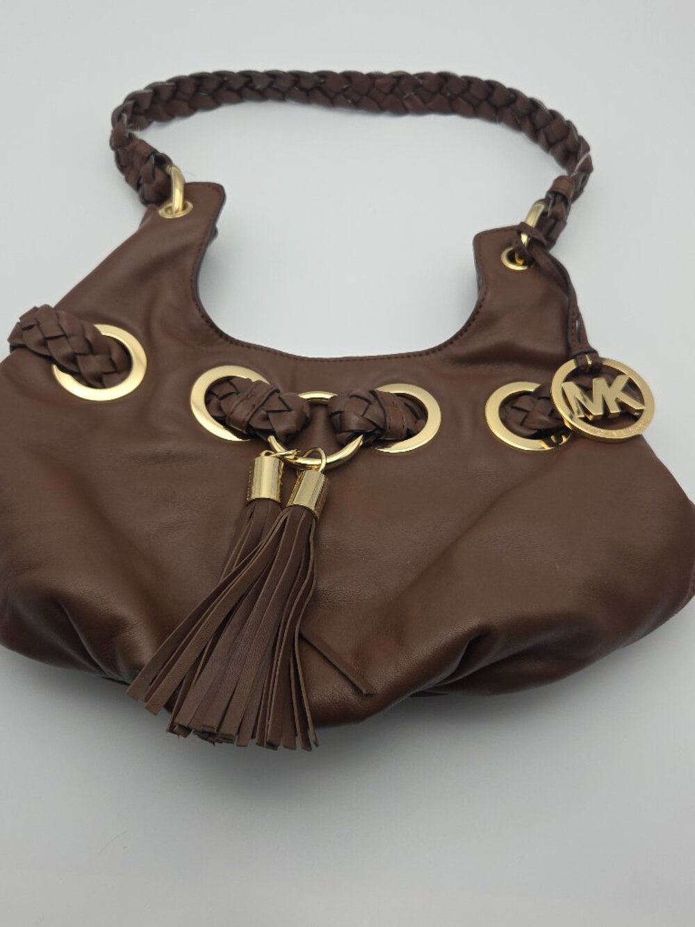 Michael Kors Leather Hobo Bag Acorn